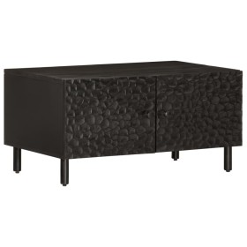Massiver Couchtisch aus schwarzem Mangoholz, 80 x 50 x 40 cm von , Couchtisch - Ref: Foro24-356824, Preis: 79,82 €, Rabatt: %