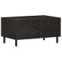 Solid black mango wood coffee table 80x50x40 cm by , Coffee table - Ref: Foro24-356824, Price: 79,82 €, Discount: %