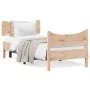 Estructura de cama con cabecero madera maciza de pino 90x200 cm de , Camas y somieres - Ref: Foro24-3216390, Precio: 139,07 €...