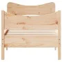 Bettrahmen aus massivem Kiefernholz mit Kopfteil 90x200 cm von , Betten und Lattenroste - Ref: Foro24-3216390, Preis: 139,07 ...
