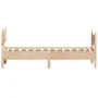 Estructura de cama con cabecero madera maciza de pino 90x200 cm de , Camas y somieres - Ref: Foro24-3216390, Precio: 139,07 €...