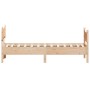 Bettgestell mit Kopfteil aus massivem Kiefernholz 90x190 cm von , Betten und Lattenroste - Ref: Foro24-3216402, Preis: 142,39...