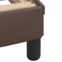 Bed frame with headboard brown synthetic leather 90x200cm by , Beds and slatted bases - Ref: Foro24-3208070, Price: 152,99 €,...