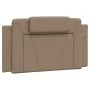 Cappuccino synthetic leather headboard bed frame 100x200cm by , Beds and slatted bases - Ref: Foro24-3208079, Price: 140,17 €...