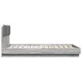 Sonoma gray engineered wood bed with headboard 120x200 cm by , Beds and slatted bases - Ref: Foro24-3209931, Price: 164,50 €,...
