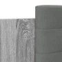 Sonoma gray engineered wood bed with headboard 135x190 cm by , Beds and slatted bases - Ref: Foro24-3209959, Price: 166,46 €,...
