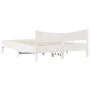 Estructura de cama con cabecero madera de pino blanco 150x200cm de , Camas y somieres - Ref: Foro24-3216367, Precio: 200,75 €...