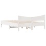 White pine wood bed frame with headboard 150x200cm by , Beds and slatted bases - Ref: Foro24-3216367, Price: 203,30 €, Discou...