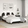 Bed frame with LED synthetic leather black white 120x200 cm by , Beds and slatted bases - Ref: Foro24-3214013, Price: 158,51 ...