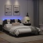 Bettgestell mit LED Kunstleder schwarz weiß 120x200 cm von , Betten und Lattenroste - Ref: Foro24-3214013, Preis: 208,42 €, R...