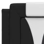 Bed frame with LED synthetic leather black white 120x200 cm by , Beds and slatted bases - Ref: Foro24-3214013, Price: 158,51 ...