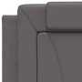 Bed frame with LED lights gray synthetic leather 90x190 cm by , Beds and slatted bases - Ref: Foro24-3213990, Price: 156,61 €...