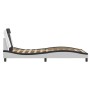 Bed frame with LED black white synthetic leather 100x200 cm by , Beds and slatted bases - Ref: Foro24-3214007, Price: 152,86 ...