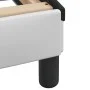 Bed frame with LED black white synthetic leather 100x200 cm by , Beds and slatted bases - Ref: Foro24-3214007, Price: 150,57 ...