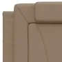 Estructura de cama con LED cuero sintético capuchino 100x200 cm de , Camas y somieres - Ref: Foro24-3214005, Precio: 145,71 €...