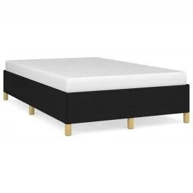 Black fabric bed frame 120x190 cm by , Beds and slatted bases - Ref: Foro24-379517, Price: 89,78 €, Discount: %
