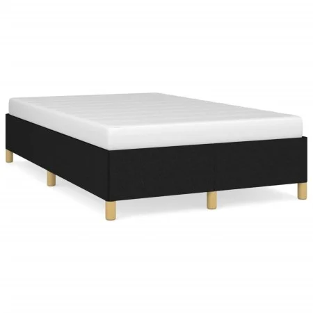 Black fabric bed frame 120x190 cm by , Beds and slatted bases - Ref: Foro24-379517, Price: 89,78 €, Discount: %