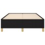 Black fabric bed frame 120x190 cm by , Beds and slatted bases - Ref: Foro24-379517, Price: 74,57 €, Discount: %