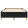 Black fabric bed frame 120x190 cm by , Beds and slatted bases - Ref: Foro24-379517, Price: 89,78 €, Discount: %