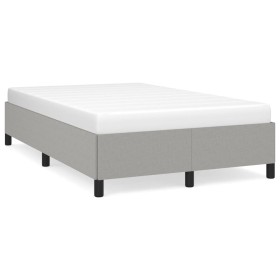 Hellgrauer Stoffbettrahmen 120x190 cm von , Betten und Lattenroste - Ref: Foro24-379508, Preis: 102,45 €, Rabatt: %