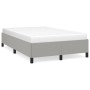 Light gray fabric bed frame 120x190 cm by , Beds and slatted bases - Ref: Foro24-379508, Price: 102,45 €, Discount: %