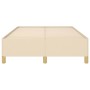 Cream fabric bed frame 120x190 cm by , Beds and slatted bases - Ref: Foro24-379520, Price: 96,36 €, Discount: %