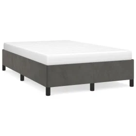 Dark gray velvet bed frame 120x190 cm by , Beds and slatted bases - Ref: Foro24-379529, Price: 109,21 €, Discount: %