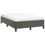 Dark gray velvet bed frame 120x190 cm by , Beds and slatted bases - Ref: Foro24-379529, Price: 110,96 €, Discount: %