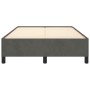 Dark gray velvet bed frame 120x190 cm by , Beds and slatted bases - Ref: Foro24-379529, Price: 110,96 €, Discount: %
