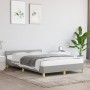 Bed frame with headboard light gray fabric 120x190 cm by , Beds and slatted bases - Ref: Foro24-379534, Price: 115,65 €, Disc...