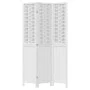 White Paulownia solid wood 3-panel dividing screen by , Room dividers - Ref: Foro24-358719, Price: 95,01 €, Discount: %