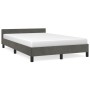 Dark gray velvet bed frame with headboard 120x190 cm by , Beds and slatted bases - Ref: Foro24-379548, Price: 114,78 €, Disco...