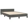 Dark gray velvet bed frame with headboard 120x190 cm by , Beds and slatted bases - Ref: Foro24-379548, Price: 113,16 €, Disco...