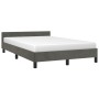 Dark gray velvet bed frame with headboard 120x190 cm by , Beds and slatted bases - Ref: Foro24-379548, Price: 114,78 €, Disco...