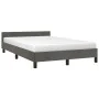 Dark gray velvet bed frame with headboard 120x190 cm by , Beds and slatted bases - Ref: Foro24-379548, Price: 113,16 €, Disco...