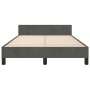 Dark gray velvet bed frame with headboard 120x190 cm by , Beds and slatted bases - Ref: Foro24-379548, Price: 114,78 €, Disco...
