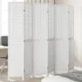 Biombo separador de 6 paneles madera maciza Paulownia blanco de , Divisores de ambientes - Ref: Foro24-358731, Precio: 188,78...