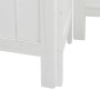 Biombo separador de 6 paneles madera maciza Paulownia blanco de , Divisores de ambientes - Ref: Foro24-358731, Precio: 205,29...