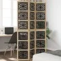 Divider screen 3 panels solid Paulownia wood brown black by , Room dividers - Ref: Foro24-358799, Price: 95,41 €, Discount: %