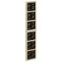 Divider screen 3 panels solid Paulownia wood brown black by , Room dividers - Ref: Foro24-358799, Price: 95,41 €, Discount: %