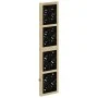 Biombo separador 4 paneles madera maciza Paulownia marrón negro de , Divisores de ambientes - Ref: Foro24-358802, Precio: 118...