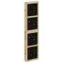 Divider screen 6 panels solid Paulownia wood brown black by , Room dividers - Ref: Foro24-358809, Price: 173,65 €, Discount: %