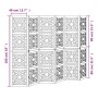 Divider screen 6 panels solid Paulownia wood brown black by , Room dividers - Ref: Foro24-358809, Price: 173,65 €, Discount: %