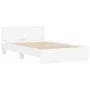 Bed frame with headboard and white LED lights 135x190 cm by , Beds and slatted bases - Ref: Foro24-3207630, Price: 146,52 €, ...