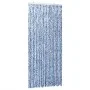 Blue and white chenille fly curtain 100x230 cm by , Mosquito nets for windows - Ref: Foro24-377372, Price: 66,03 €, Discount: %