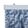 Cortina antimoscas chenilla azul y blanco 100x230 cm