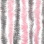 Silbergrauer und rosafarbener Chenille-Fliegenvorhang, 100 x 230 cm von , Moskitonetze für Fenster - Ref: Foro24-377366, Prei...