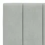 Light gray velvet bed frame with headboard 100x200cm by , Beds and slatted bases - Ref: Foro24-3207831, Price: 137,65 €, Disc...