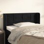 Cabecero de terciopelo negro 103x16x78/88 cm en Cabeceros y pies de cama | Comprar online en Foro24
