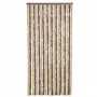 Dark brown and beige chenille fly curtain 56x185 cm by , Mosquito nets for windows - Ref: Foro24-377353, Price: 42,66 €, Disc...